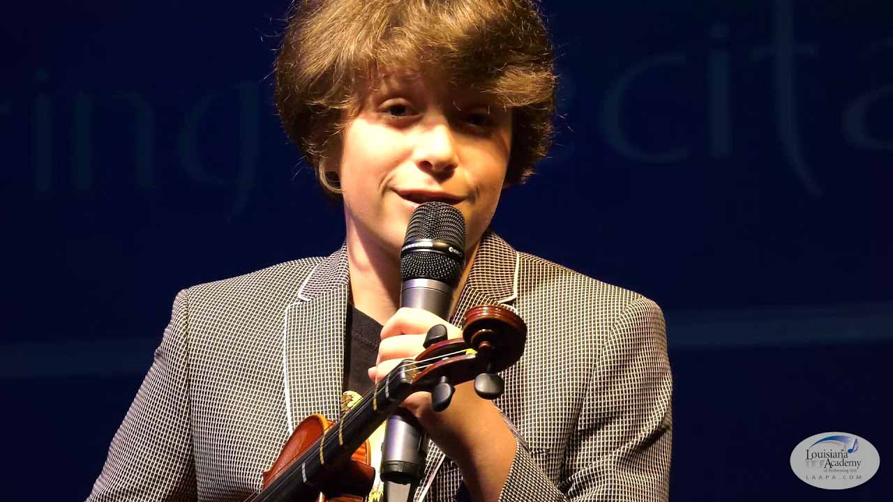 Landon talks about his success in violin lessons at LAAPA.